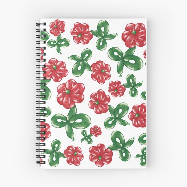 Item preview, Red floral pattern balloon flower pointillism painting designed and sold by MitoP.
