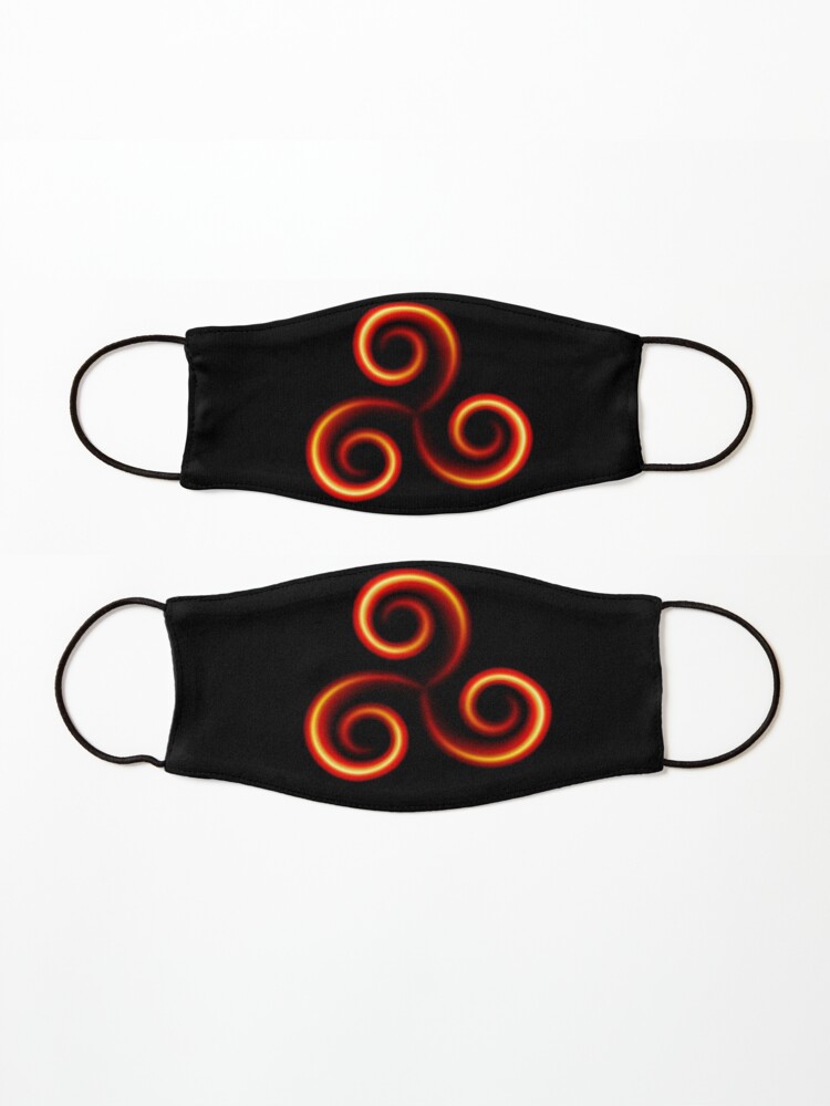 Alternative Ansicht von Triskele On Fire - brainbubbles Maske