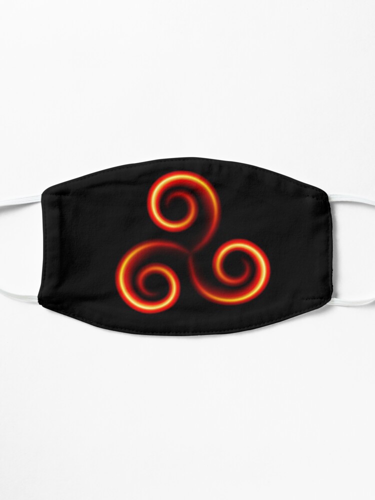 Alternative Ansicht von Triskele On Fire - brainbubbles Maske