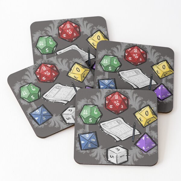 Item preview, RPG DICE set and DICE PATTERN designed and sold by medusadollmaker.