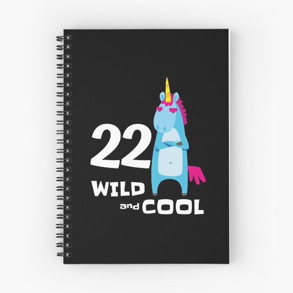Item preview, 22nd Bday Boys Girls Wild & Cool Unicorn 22 Year Old Gift Birthday Party Outfit For Him Her designed and sold by FunnySunny T-Shirts.