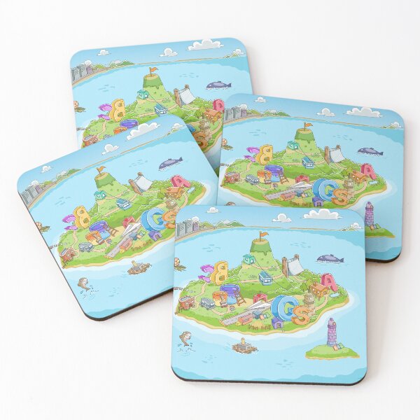 Item preview, Alphabet wonderland surrounded by beaches designed and sold by Purple monkey.
