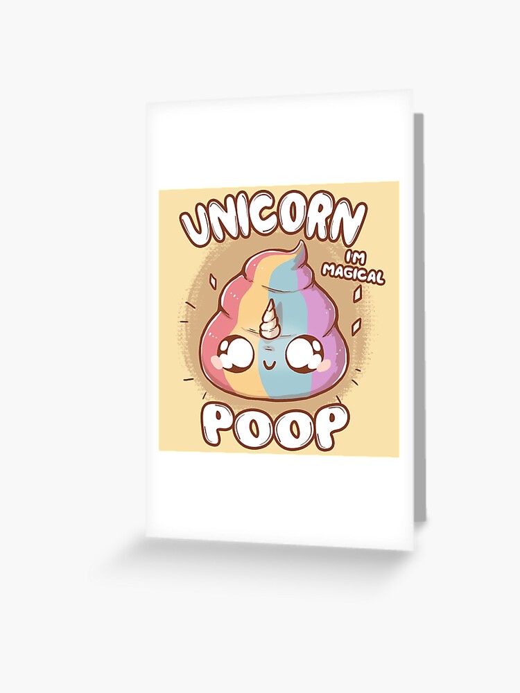 Tarjetas de felicitación for Sale con la obra «Caca de unicornio