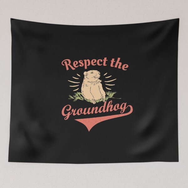 Item preview, Respect the Groundhog Happy Groundhog Day Vintage  designed and sold by alenaz.
