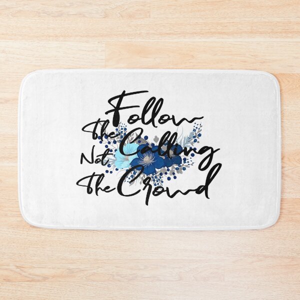 Artikelvorschau, Folgen Sie dem Calling Not The Crowd Blue Blumenmuster entworfen und verkauft von yacine12353.
