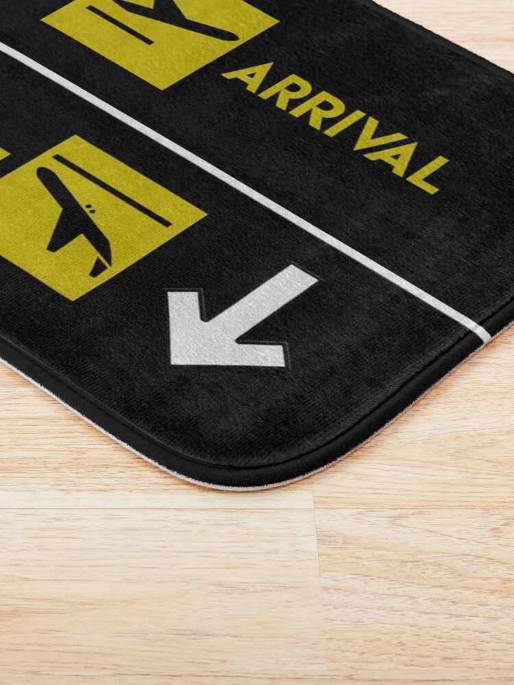Alternate view of Aviation Departures Arrivals Bath Mat