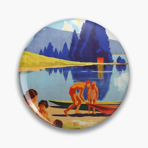 Item preview, Vallee de Joux vintage travel poster designed and sold by stickart-marek.