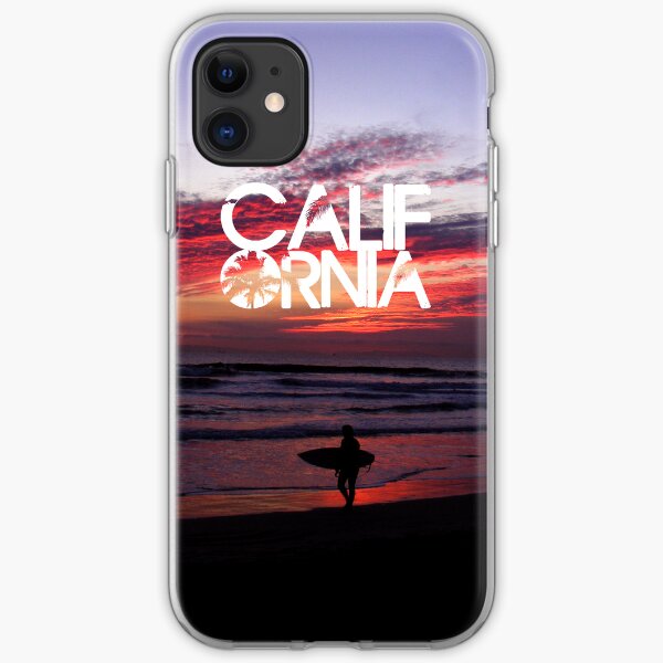Huntington Beach, California - Surfer iPhone Soft Case