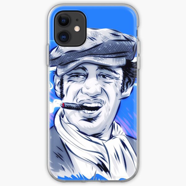 Jean Paul Belmondo - Una ilustración de Paul Cemmick Funda blanda para iPhone