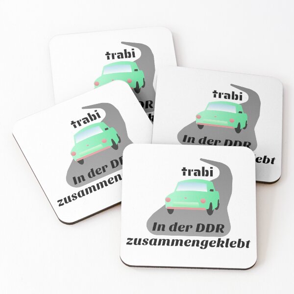Artikelvorschau, Trabi (Trabant), In Der DDR zusammengeklebt! Modernes flaches Kunstdesign entworfen und verkauft von Davey's Designs.