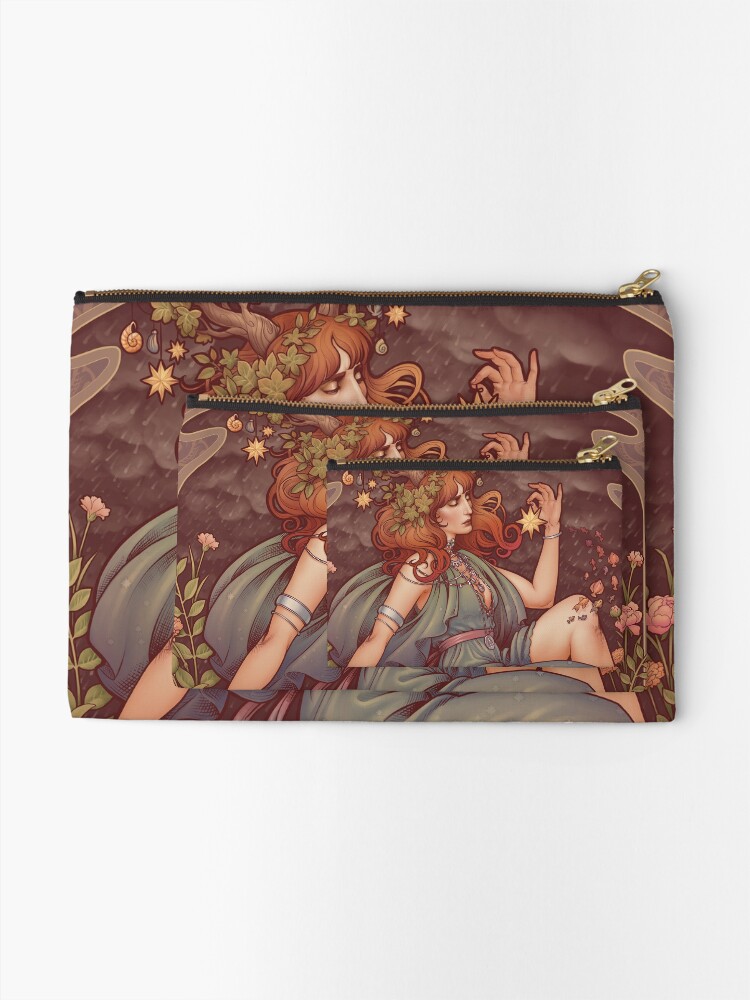 Alternate view of Art Nouveau BOHEMIA Zipper Pouch