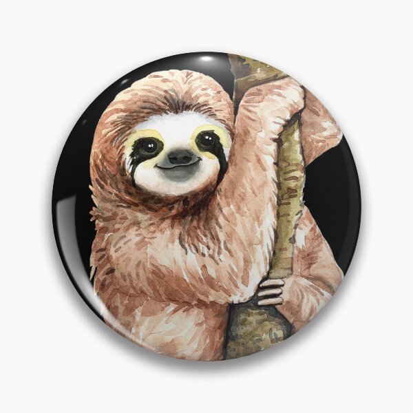 Sloth On A Tree Pin