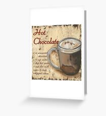 hot chocolate Greeting Card