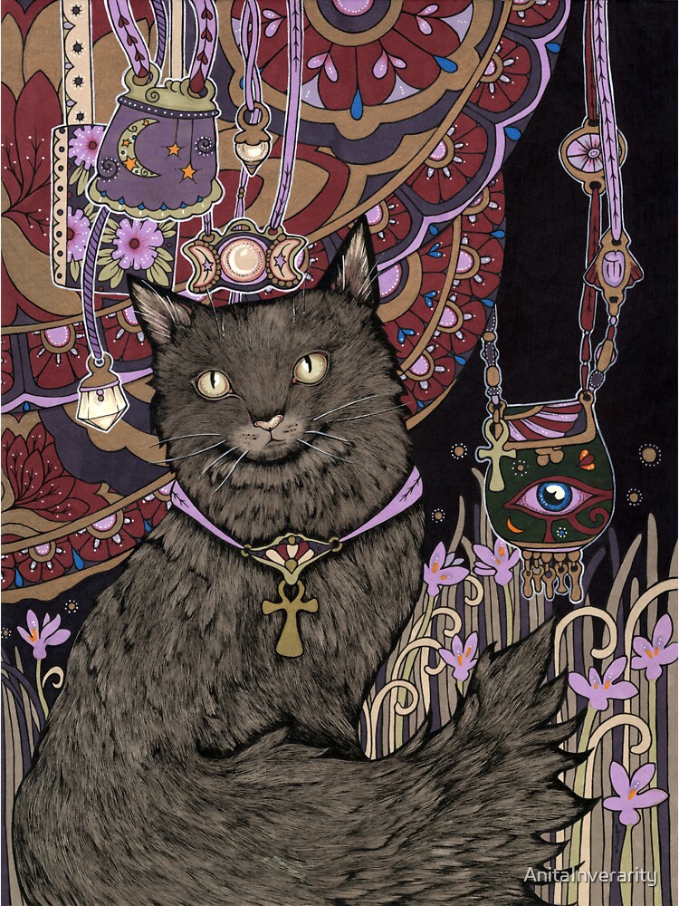 Thumbnail 3 of 3, Sticker, Mystic designed and sold by AnitaInverarity.