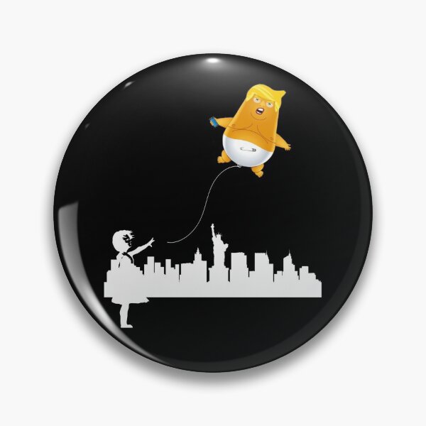 Item preview, Baby Trump Balloon Blip fly over New york Funny Anti Trump designed and sold by thegoodplan.