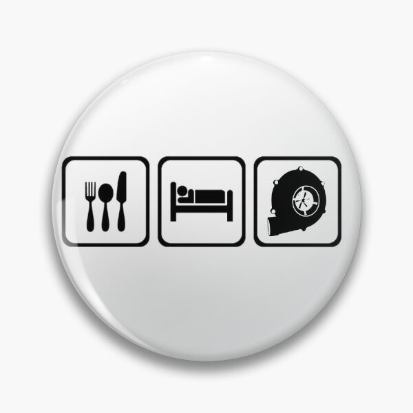 Item preview, Eat Sleep Turbo Repeat Poster – Boosted JDM Racing Art designed and sold by Road To Track.