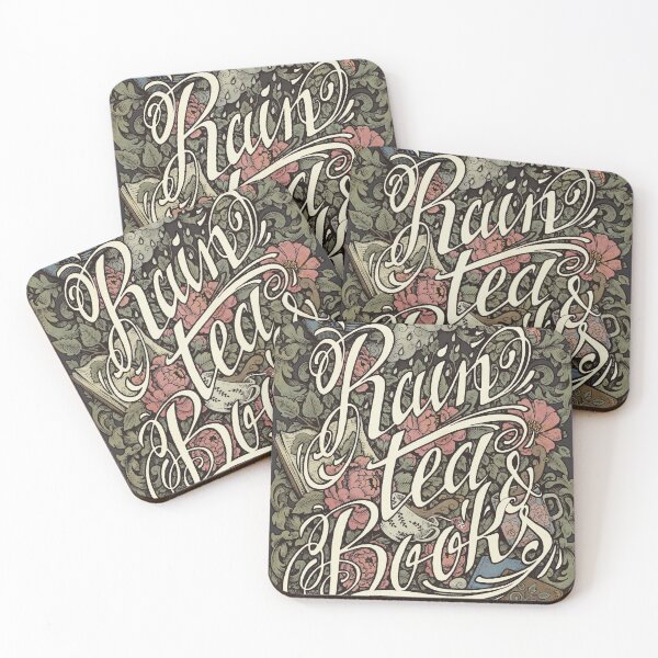 Item preview, Rain, Tea & Books - Color version designed and sold by medusadollmaker.