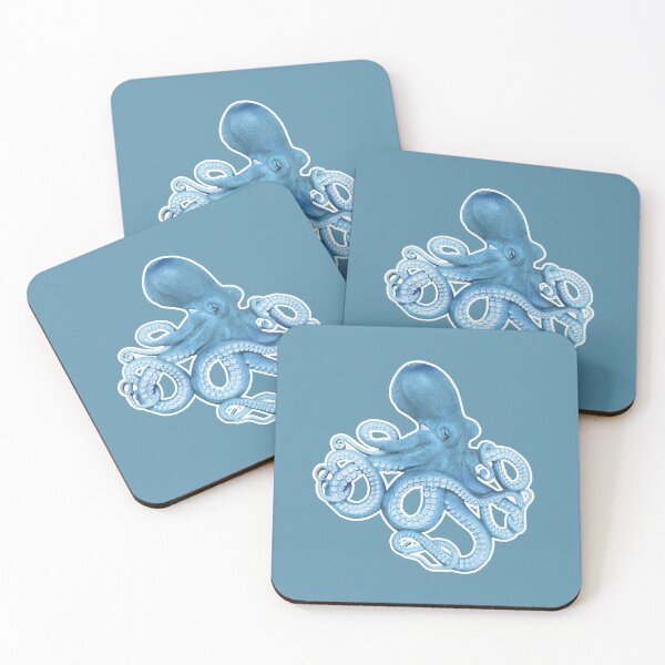 Item preview, Blue Watercolor Octopus designed and sold by madtoyman.
