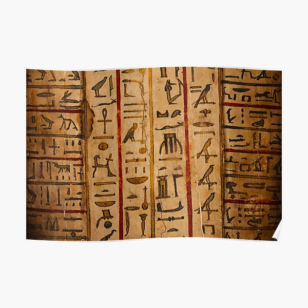 "Egypt hieroglyphs" Poster by BrunoBeach Redbubble