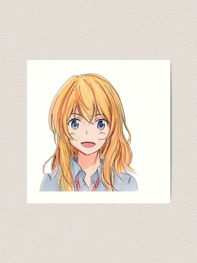 Cute Kaori Miyazono Your Lie In April Fanart Art Print By Shindouart Redbubble Was i able to live inside someone's heart? redbubble