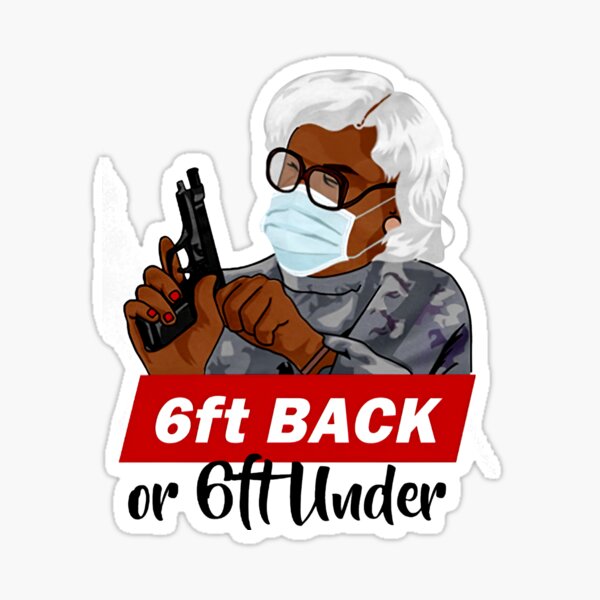 Item preview, 6ft Back Or 6Ft Under Lady With Gun designed and sold by ANGELA2-BRYANT.