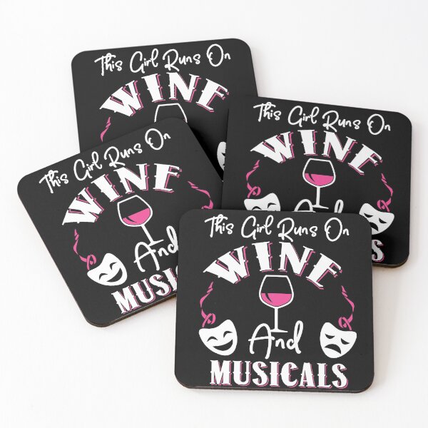 Item preview, This Girl Runs On Wine and Musicals T-Shirt designed and sold by KsuAnn.