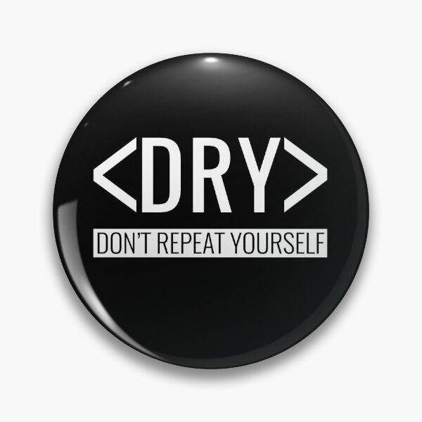 Item preview, DRY Principle - Don't Repeat Yourself designed and sold by HighBrowDesigns.