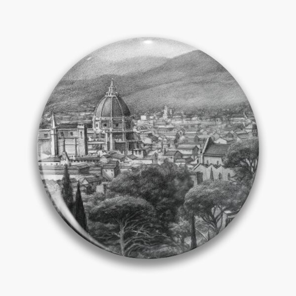 Artikelvorschau, Zeichnung Florenz, Blick von San Miniato entworfen und verkauft von Tom J. Byrne.