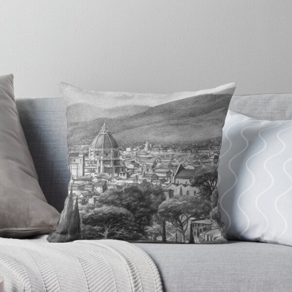 Item preview, Drawing Florence, view from San Miniato designed and sold by Tom J. Byrne.