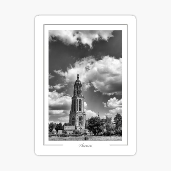 Rhenen The Netherlands Cunerakerk church dating from the 15th century. Sticker