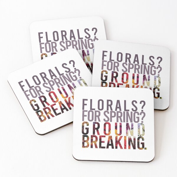Item preview, "Florals? For Spring? Groundbreaking." Devil Wears Prada quote designed and sold by lilsammi.