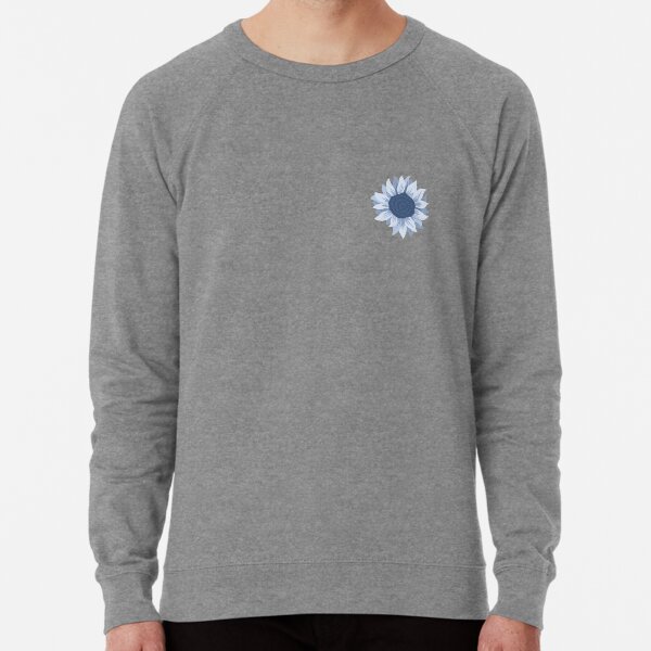 Blue sunflower Lightweight Sweatshirt
