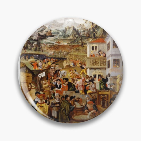 Item preview, Medieval scene designed and sold by Vintage Designs +.