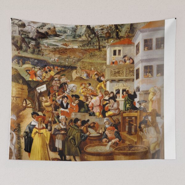 Item preview, Medieval scene designed and sold by Vintage Designs +.