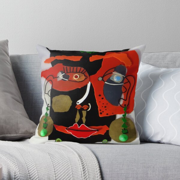 Cesar Manrique Artwork Throw Pillow
