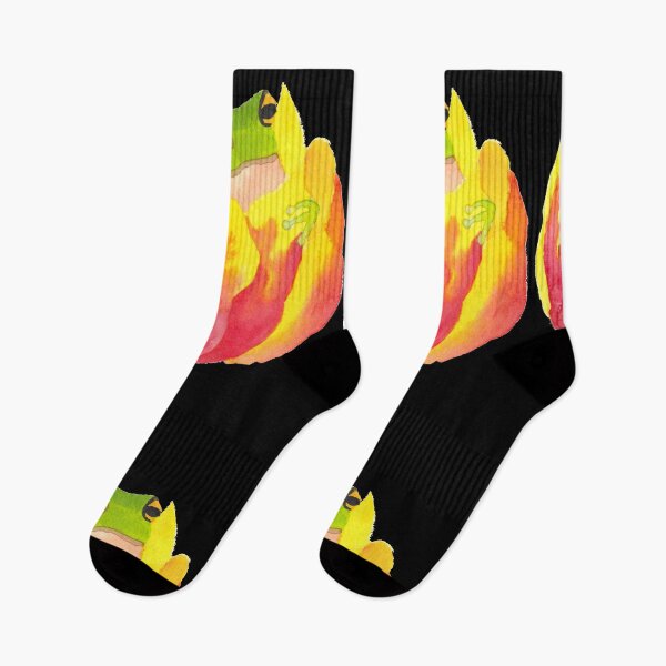 Item preview, Frog in Tulip, black designed and sold by Sonderblume.