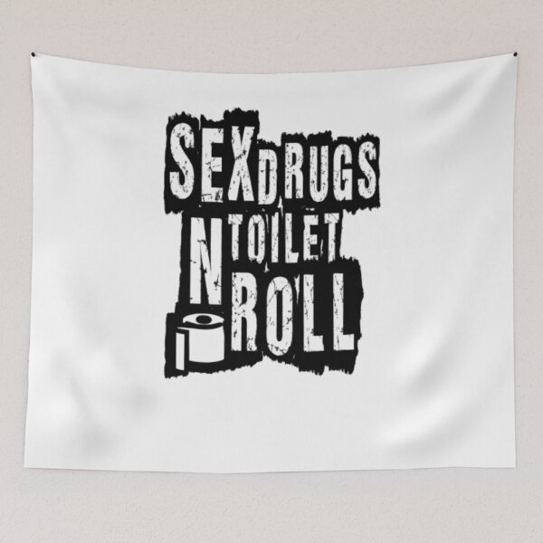 Item preview, Sex Drugs N Toilet Roll Patter In Black Font designed and sold by Matthew-Barry.
