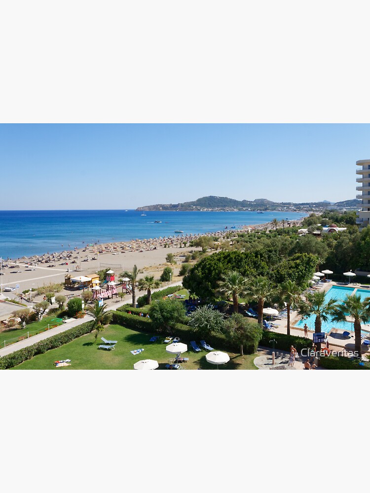 "Faliraki touristic hotel resort on Rhodes Island in Greece. " Sticker