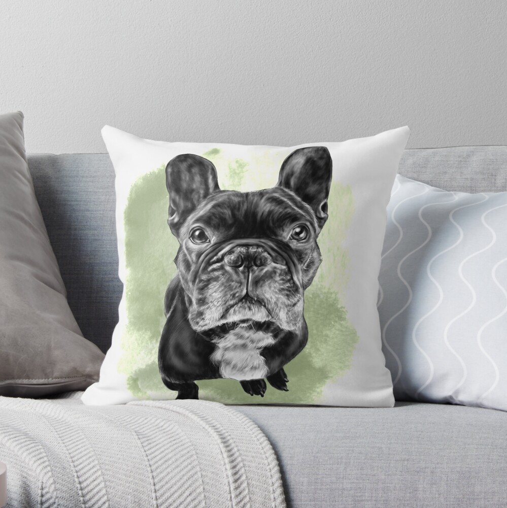 frenchie dog pillow