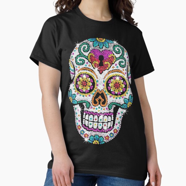 Item preview, Diamond Bling Shiny Sugar Skull Diamond Skull designed and sold by ANGELA2-BRYANT.