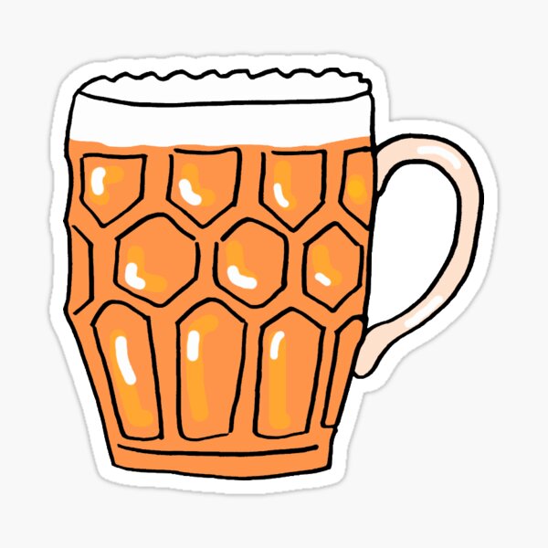 Tankard of Frothing Beer Sticker