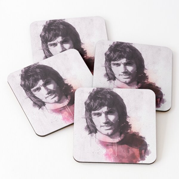 Artikelvorschau, George Best Manchester United Dreifaltigkeits-Porträt entworfen und verkauft von Sporting Colour.