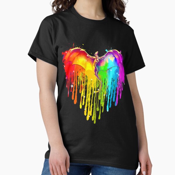 Aperçu de l'œuvre Aquarelle Dragon LGBT Coeur créée et vendue par ANGELA2-BRYANT.