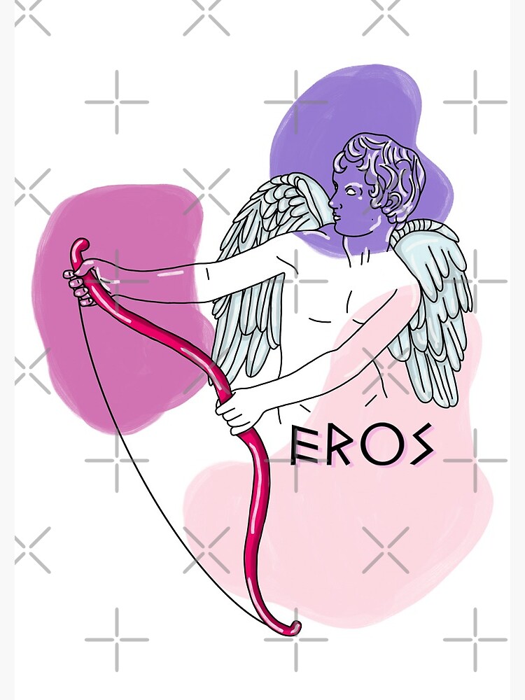 Carte De Vœux Eros Dieu De L Amour Mythologie Grecque Par Jodiehxoxo Redbubble