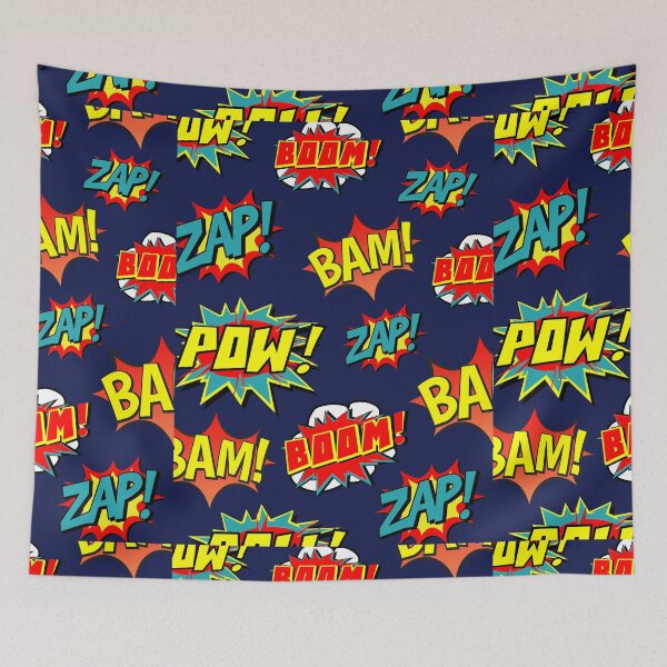 Item preview, Boom, Superhero Pattern! designed and sold by FloCRDL.