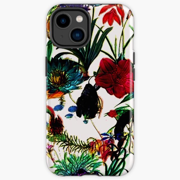 Flowers Skull Floral Skull Flower Sugar Skull iPhone Tough Case