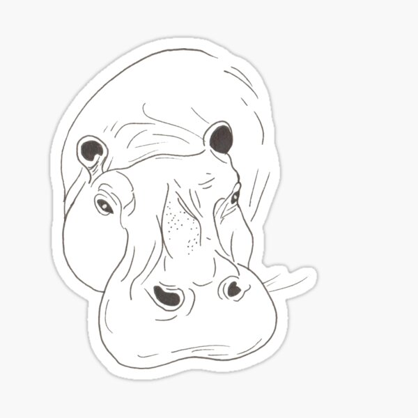 Item preview, Hippo designed and sold by AliciaLaurenArt.