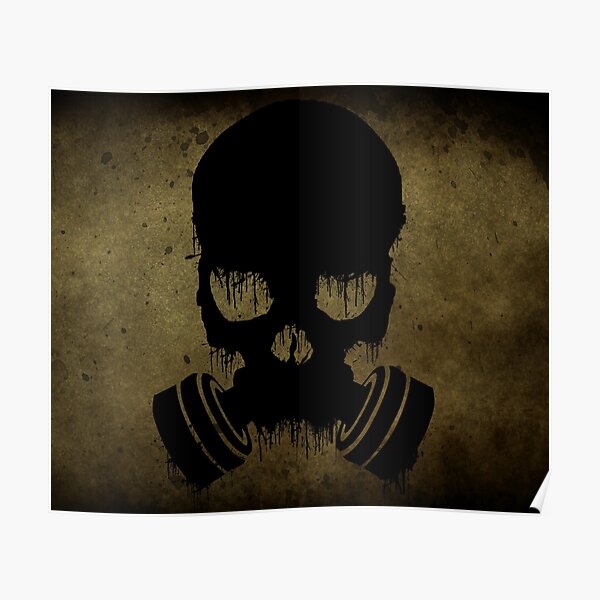 Poster Gas Mask Redbubble