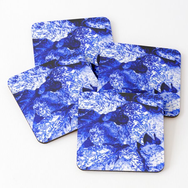 Item preview, Speckled Blue & White Leaves designed and sold by Moonshine Paradise.