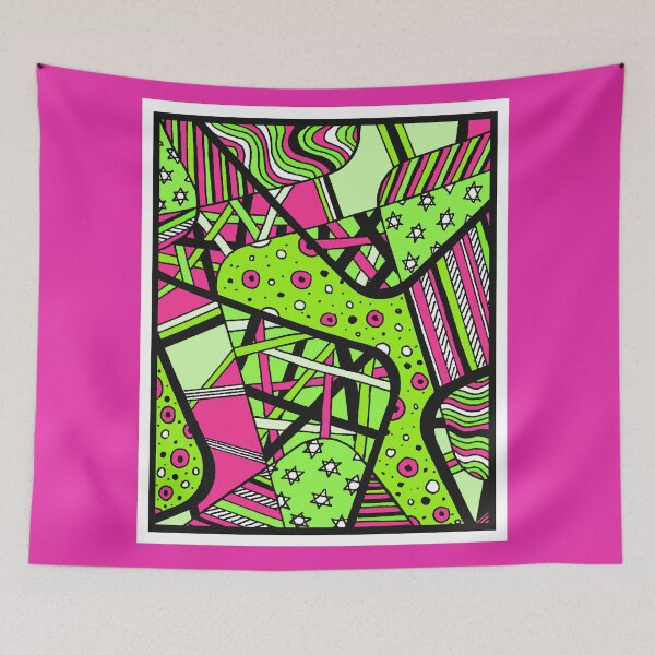 Item preview, Miniature Aussie Tangle 12 Spring Variation Green and Pink designed and sold by Heatherian.